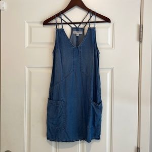 Abercrombie & Fitch denim jumper mini dress, XS